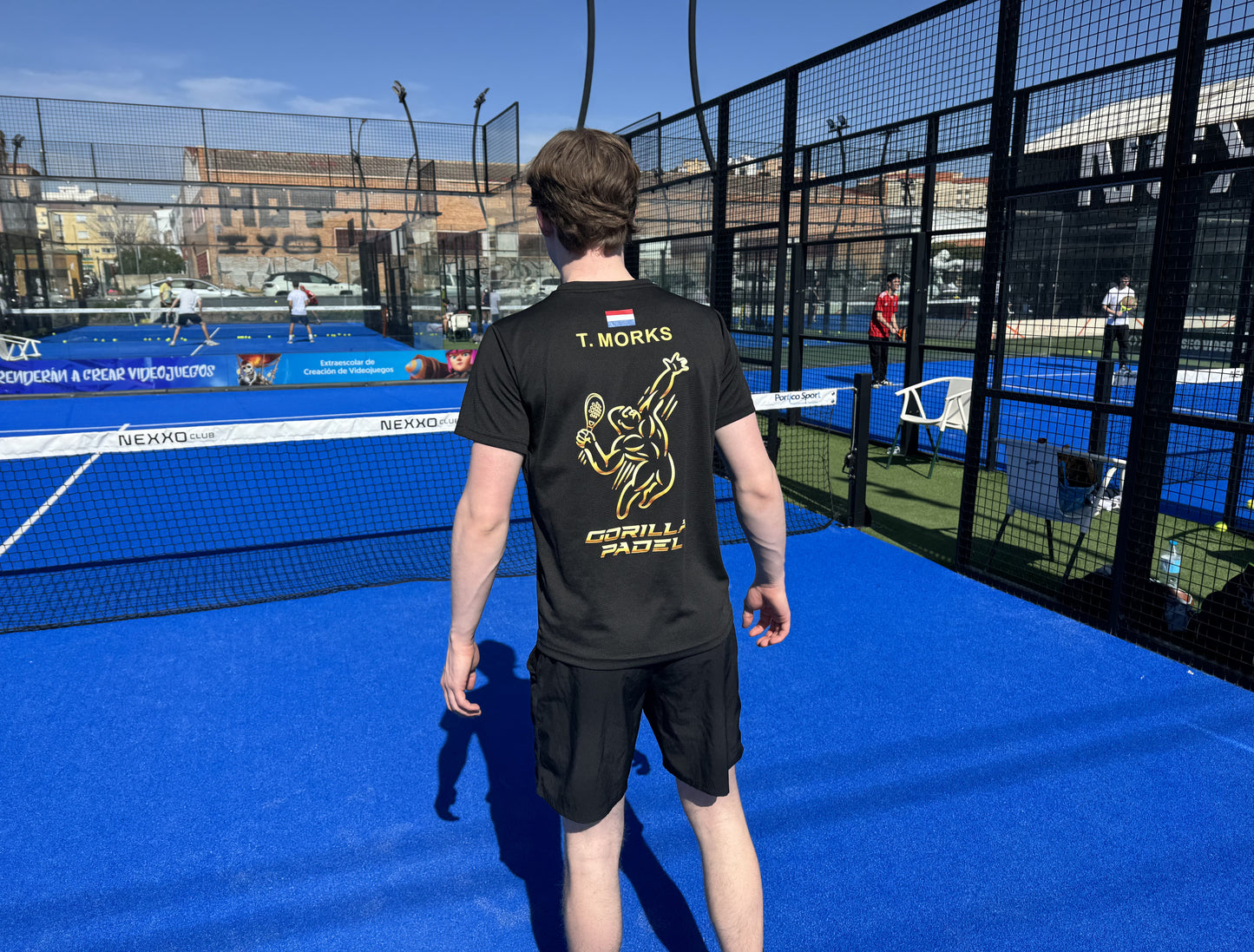 Gorilla Padel Set Zwart Goud - Kids