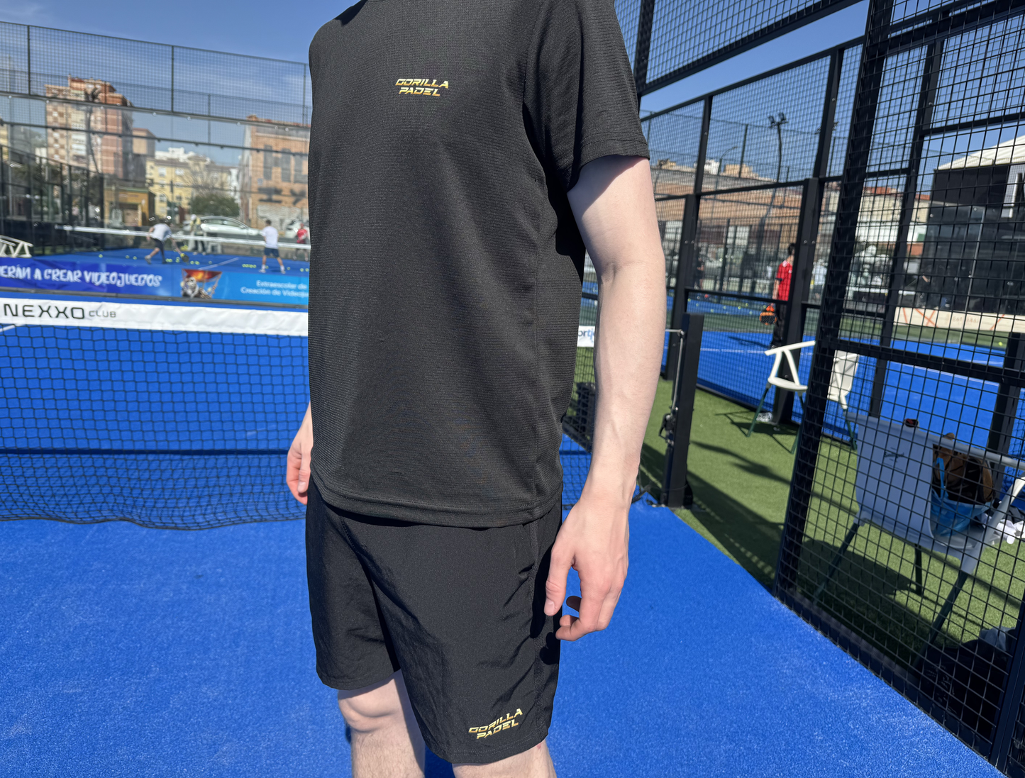 Gorilla Padel Broekje Zwart Goud - Kids