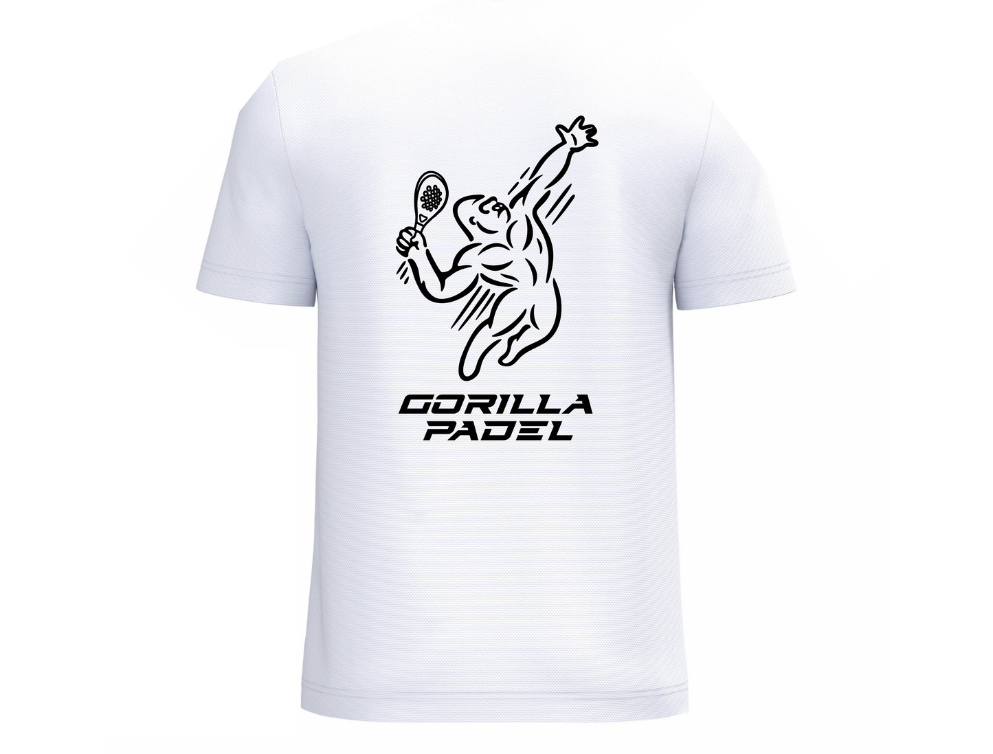 Gorilla Padel Shirt Wit Zwart - Kids
