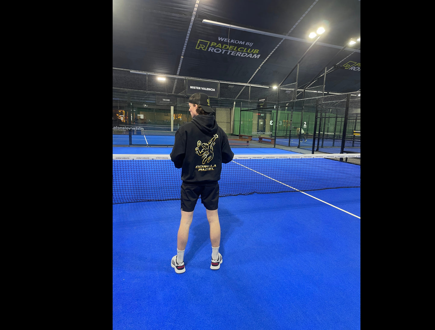 Gorilla Padel Hoodie Zwart