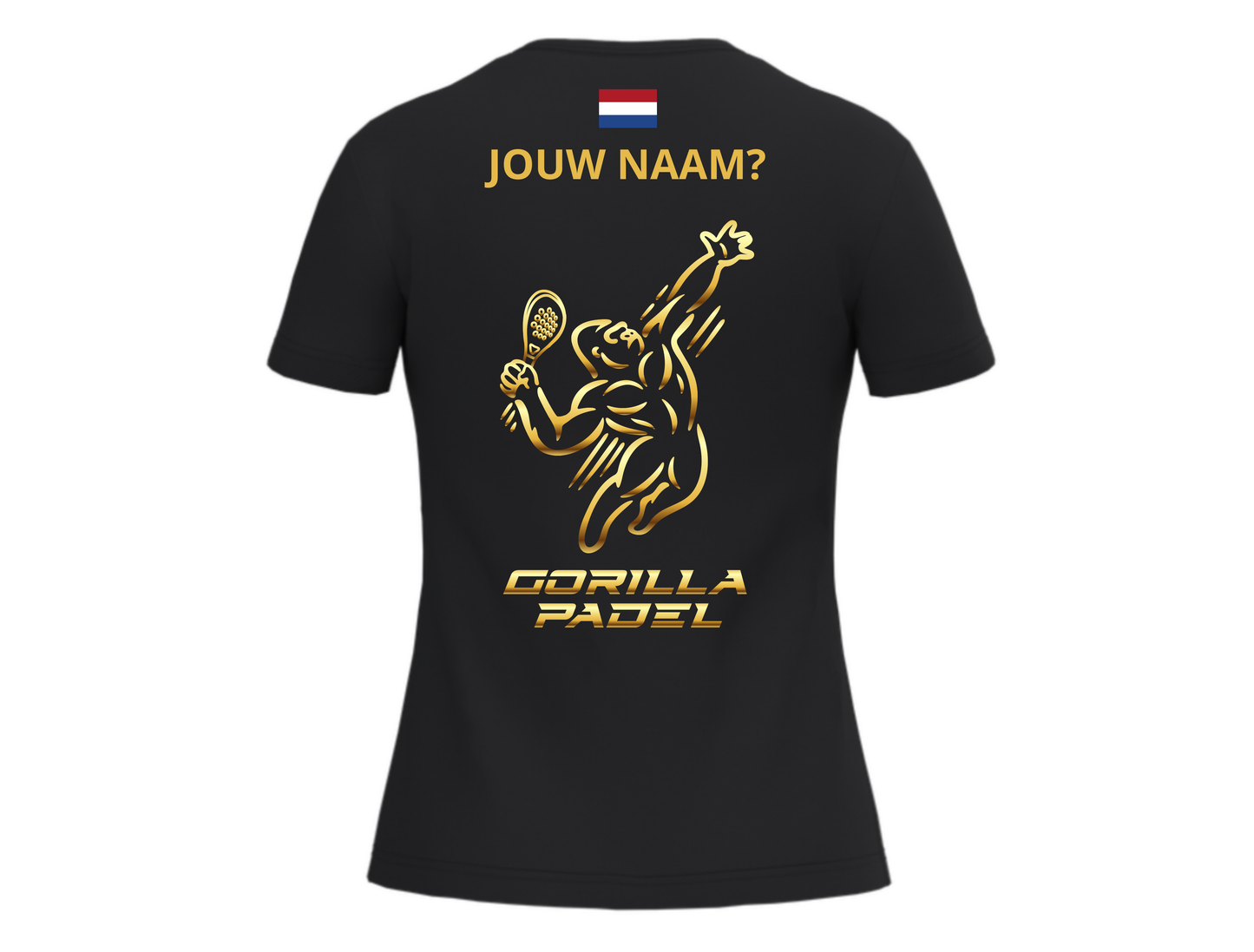 *EIGEN NAAM* Gorilla Padel Shirt Dames
