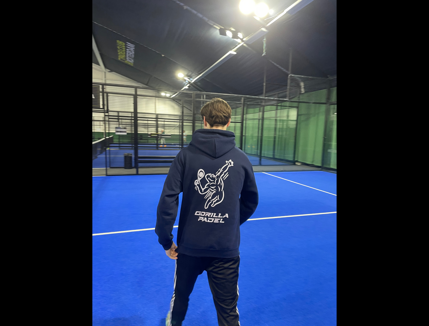 Gorilla Padel Hoodie Blauw
