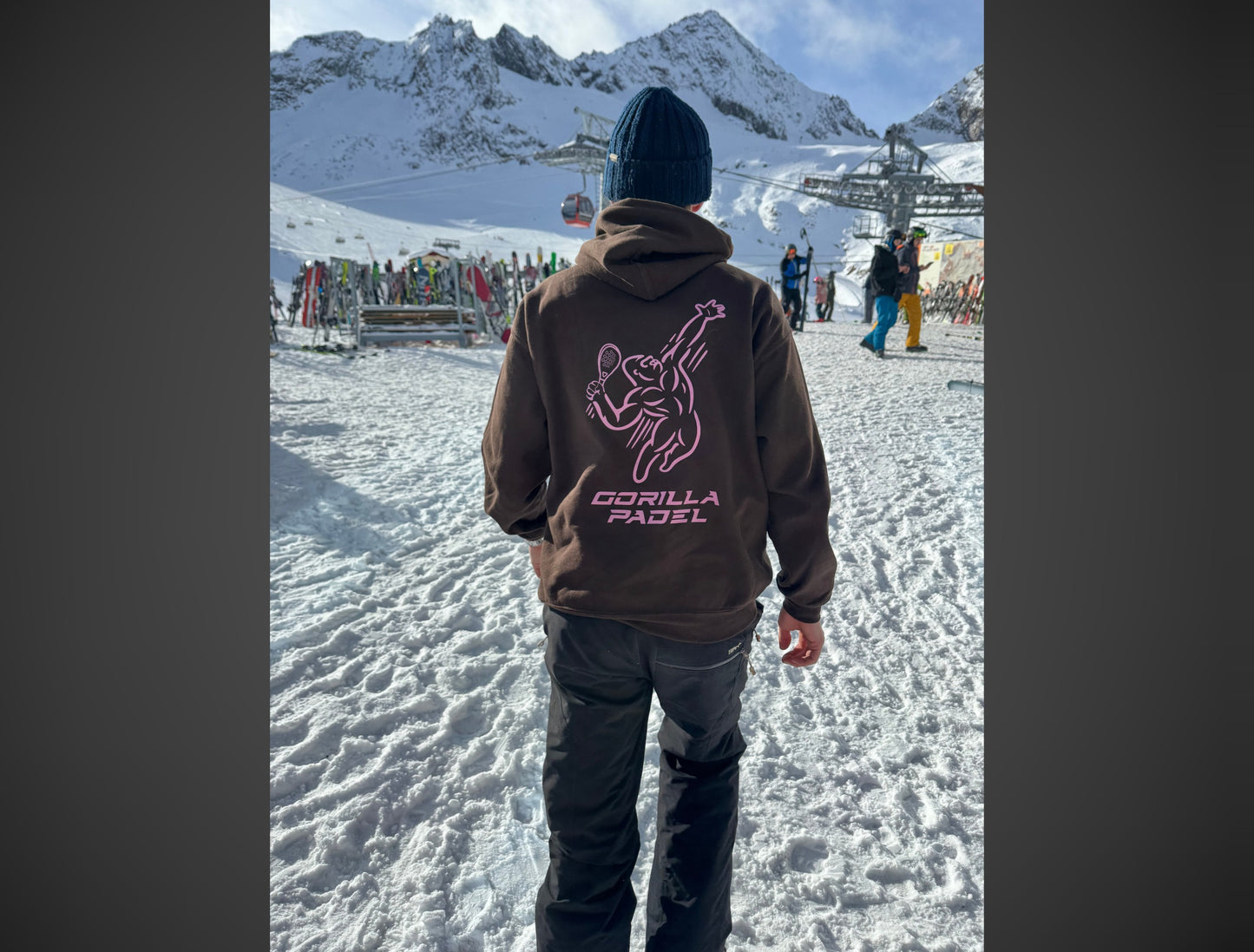 Gorilla Padel Hoodie Bruin