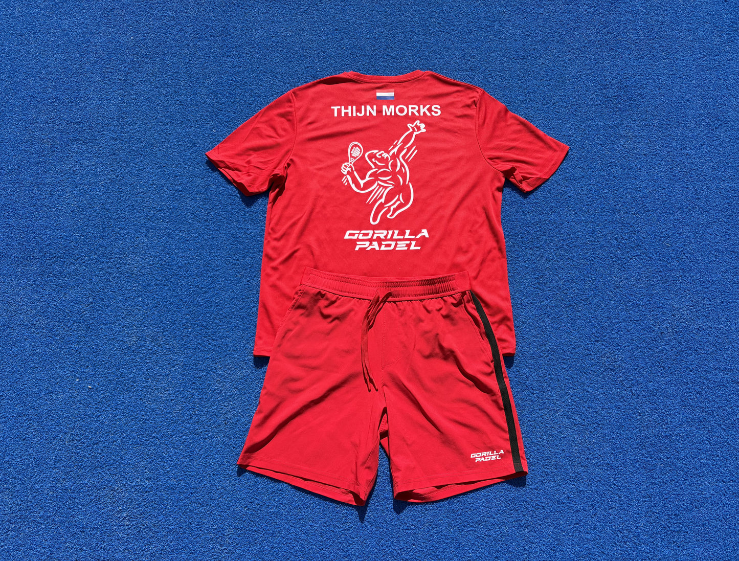 *EIGEN NAAM* Gorilla Padel Set Rood