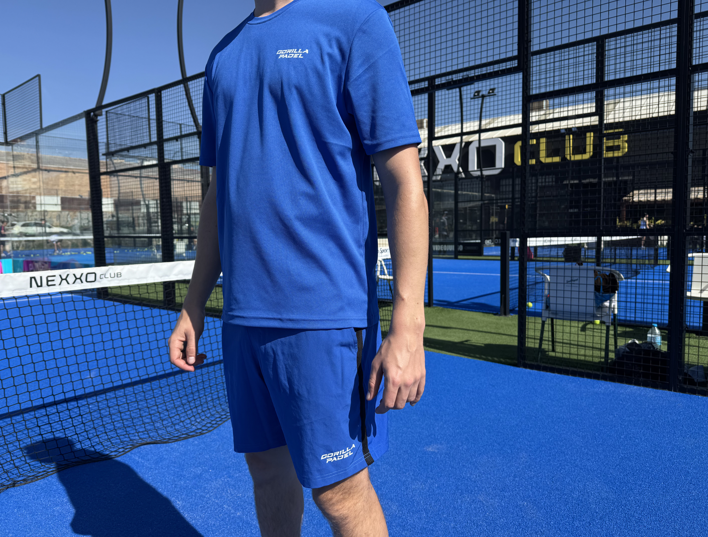 Gorilla Padel Shirt Donker Blauw Wit - Kids