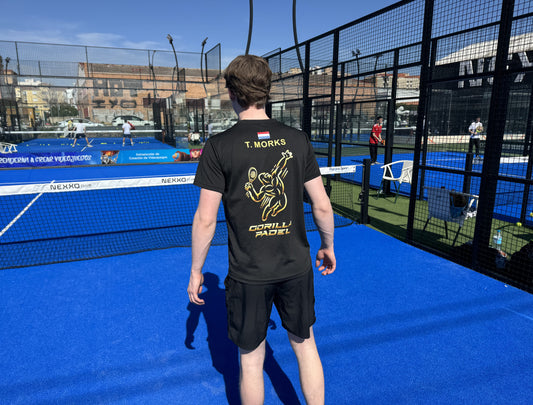 *EIGEN NAAM* Gorilla Padel Set Zwart Goud - Kids