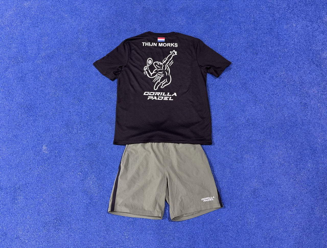 *EIGEN NAAM* Gorilla Padel Set Zwart Khaki