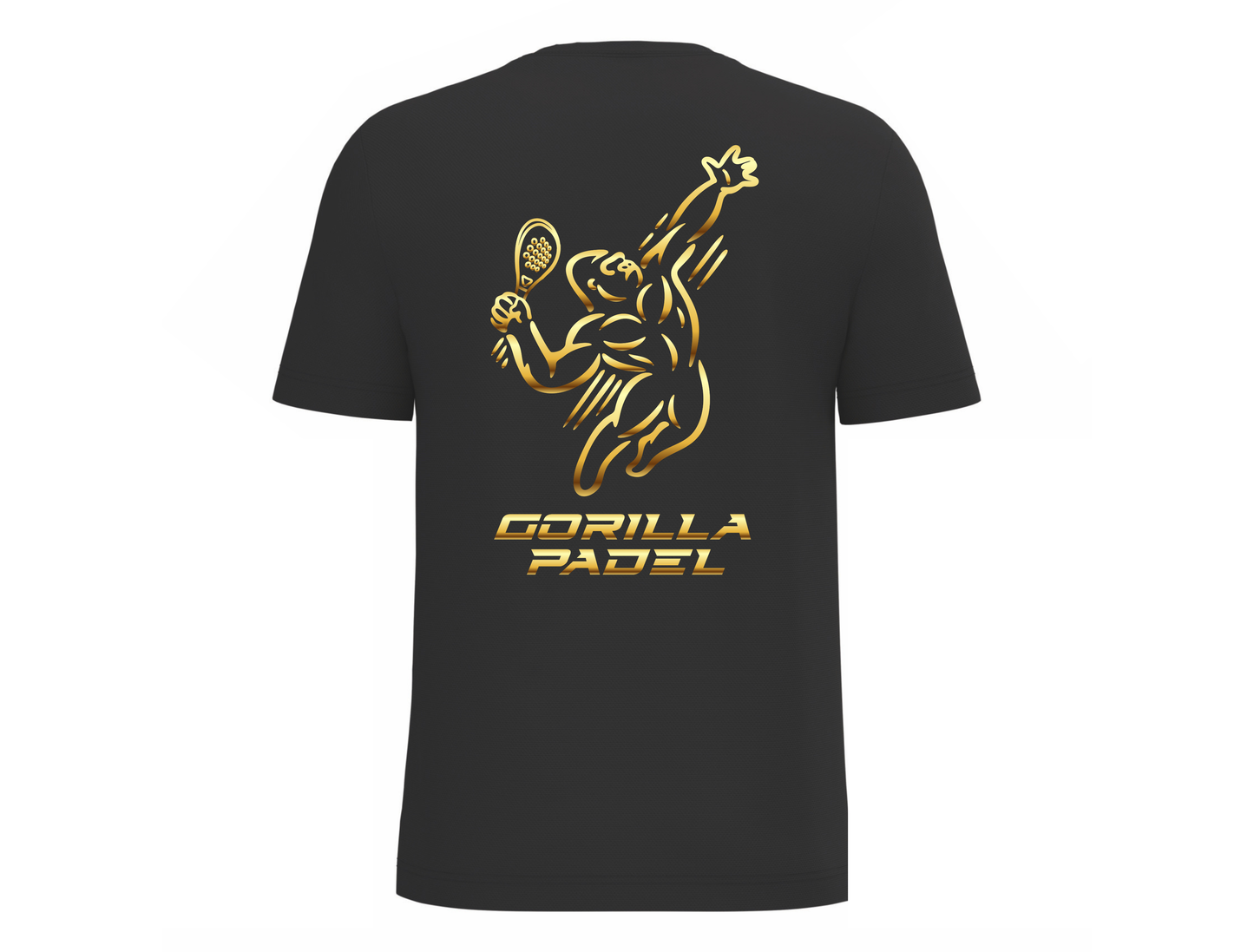 Gorilla Padel Shirt Zwart Goud - Kids