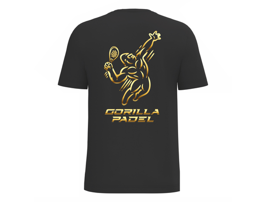 Gorilla Padel Shirt Zwart Goud
