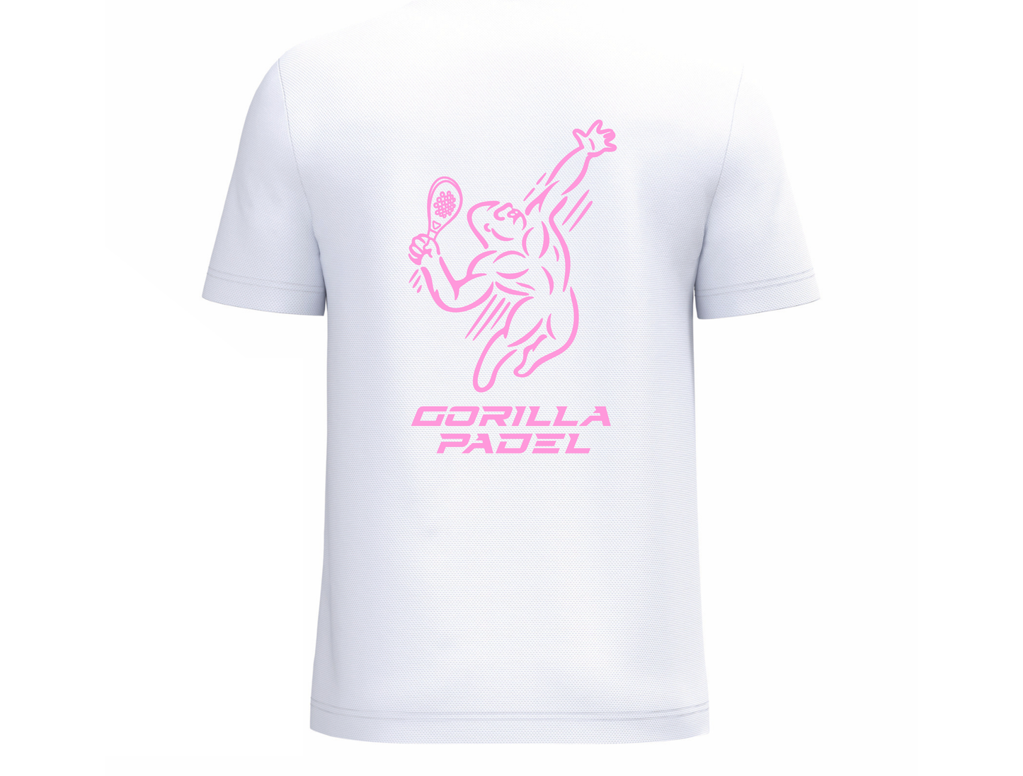 Gorilla Padel Shirt Wit Roze