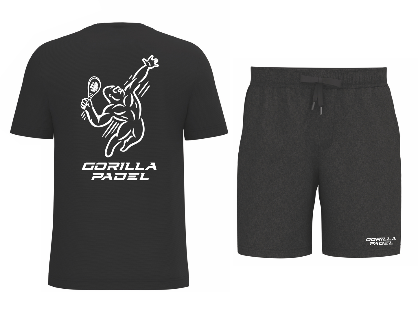 Gorilla Padel Set Zwart Wit - Kids