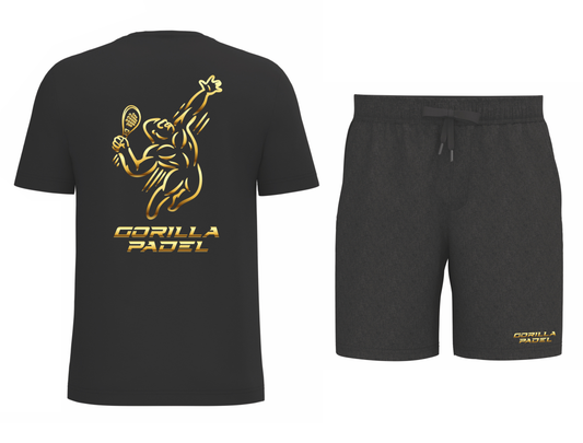 Gorilla Padel Set Zwart Goud