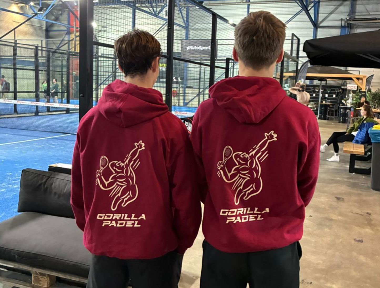 Gorilla Padel Hoodie Rood