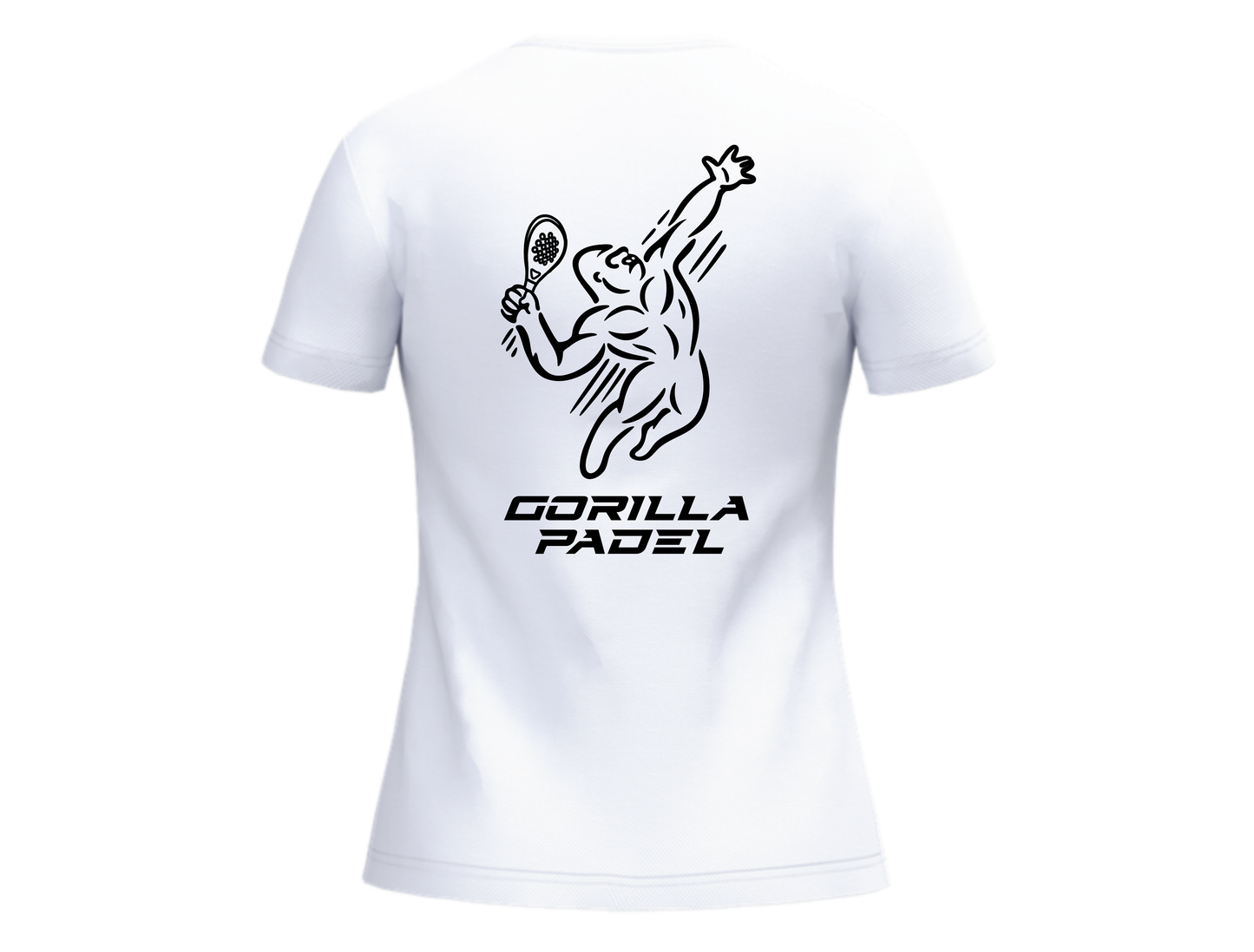 Gorilla Padel Shirt Dames Wit Zwart