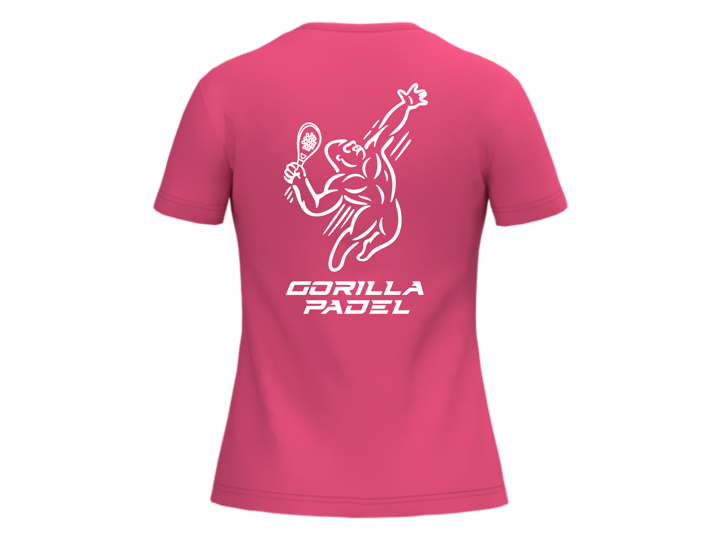 Gorilla Padel Shirt Dames Roze Wit