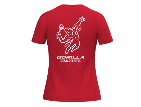Gorilla Padel Shirt Dames Rood