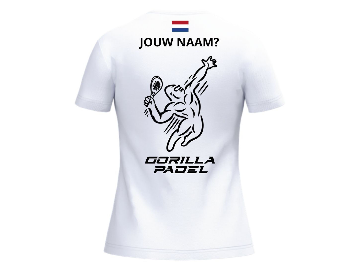 *EIGEN NAAM* Gorilla Padel Shirt Dames