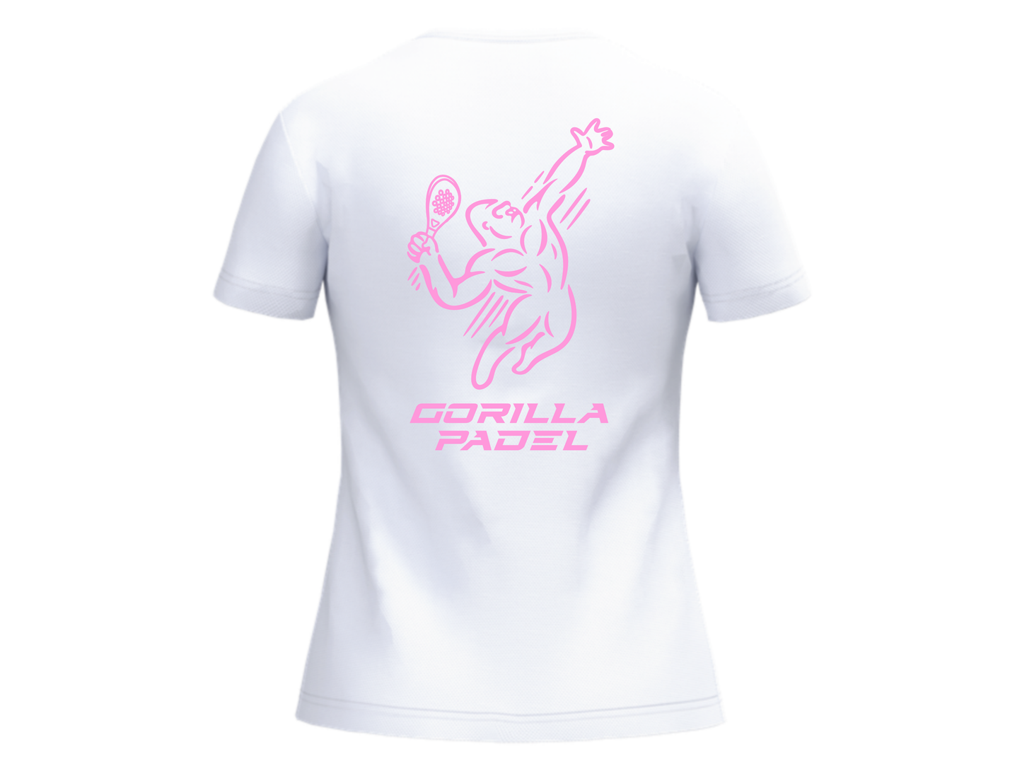 Gorilla Padel Shirt Dames Wit Roze