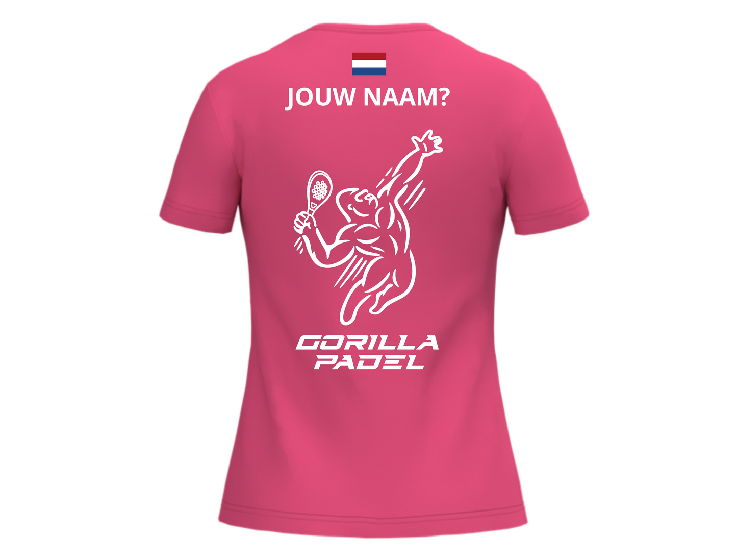 *EIGEN NAAM* Gorilla Padel Shirt Dames
