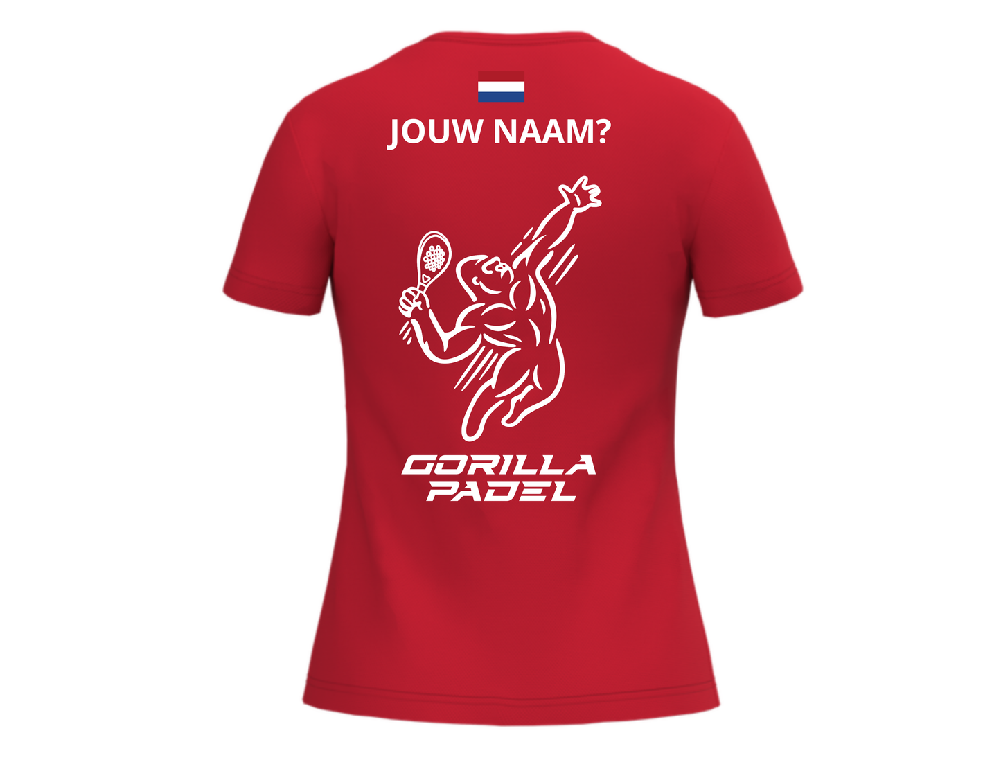 *EIGEN NAAM* Gorilla Padel Shirt Dames