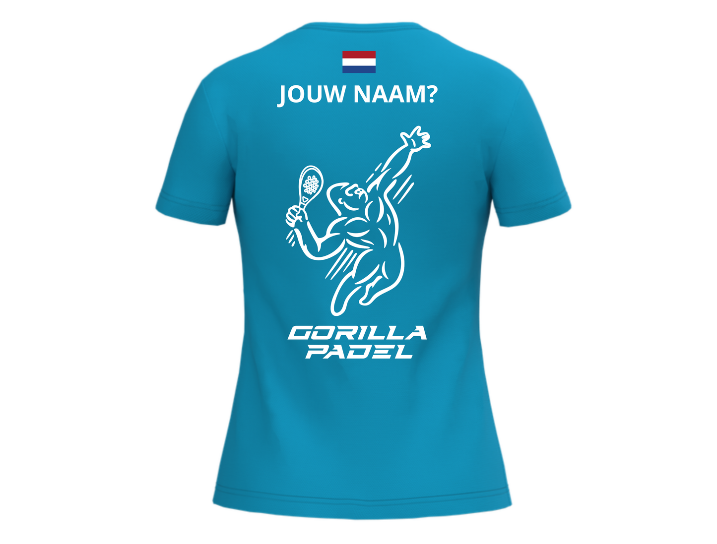 *EIGEN NAAM* Gorilla Padel Shirt Dames