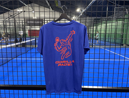 Gorilla Padel Shirt Blauw Oranje