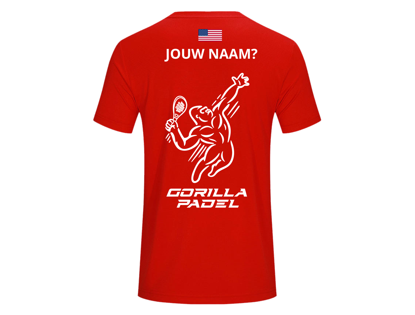 *EIGEN NAAM* Gorilla Padel Shirt