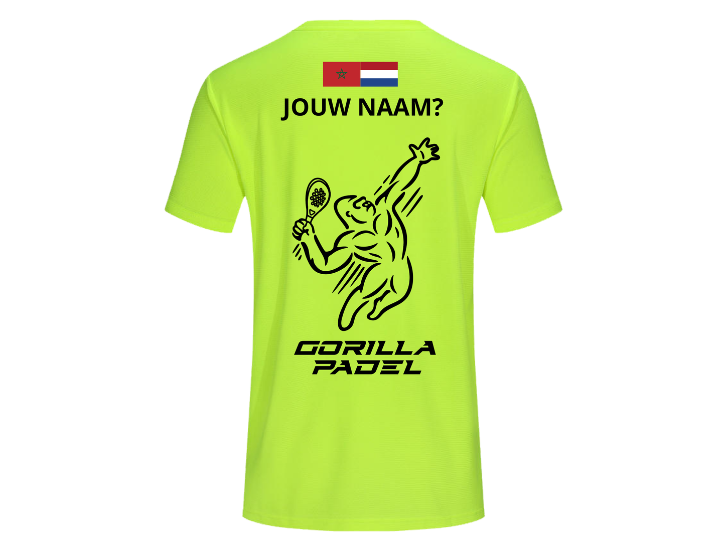 *EIGEN NAAM* Gorilla Padel Shirt
