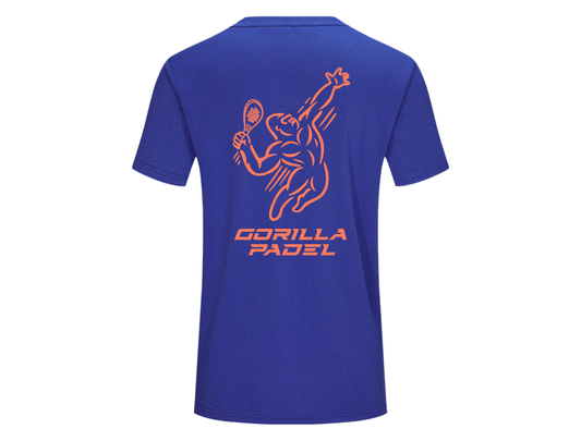 Gorilla Padel Shirt Blauw Oranje