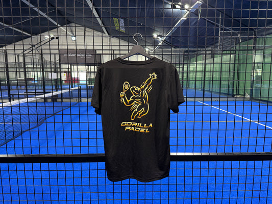 Gorilla Padel Shirt Zwart Goud