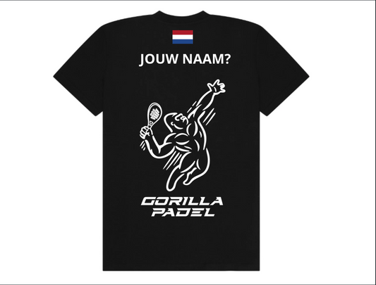 *EIGEN NAAM* Gorilla Padel Shirt