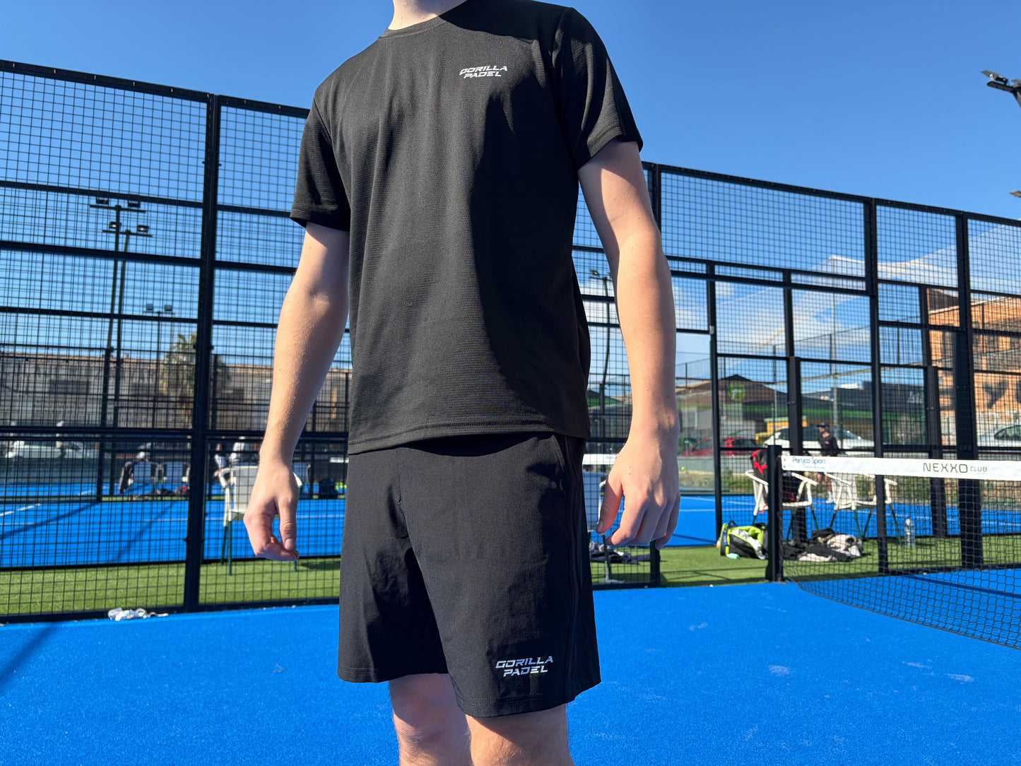 Gorilla Padel Set Zwart Wit - Kids